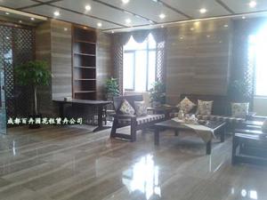 成都植物租赁提供新装修办公室内除甲醛、净化空气植物租摆