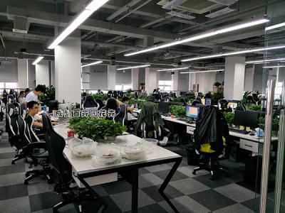 网游科技公司成都办公室植物租赁案例及设计摆放方案